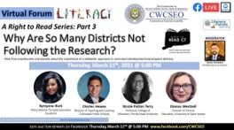 A Right to Read Series Part 3 Why Are So Many Districts Not Following the Research?