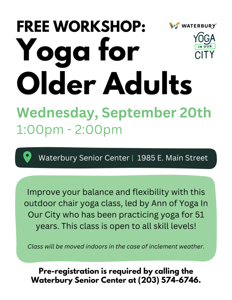 Yoga For Older Adults – Free Workshop
