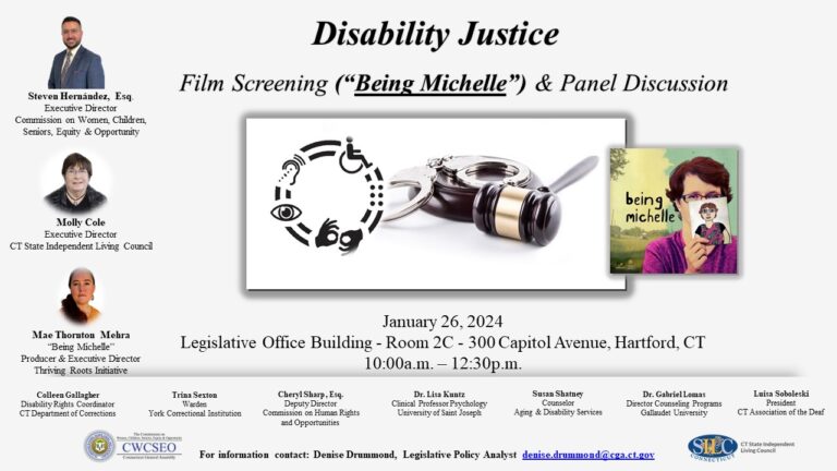 Disability Justice: Film Screening (“Being Michelle”) & Panel Discussion